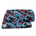 thumbnail image 4 of Retro Foot Rest, Diagonal Squares of Different Sizes with Rounded Edges Geometrical Abstract Design, Non-Slip Backing Adjustable Ergonomic Memory Foam Leg Support for Office, Multicolor, by Ambesonne, 4 of 5