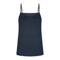 thumbnail image 6 of Otntypg Womens Spaghetti Strap Tank Top Cute Adjustable Scoop Neck Flowy Camisole Tops Loose Fit Casual Shirts Summer Beach Vacation Tanks Shirts Navy XL, 6 of 7