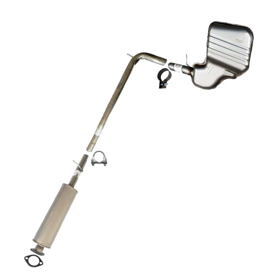 Northeastern Exhaust | Stainless Steel Resonator Pipe and Muffler Exhaust System Kit Fits 2003-2007 Volvo V70 XC70 2.5L Wagon – Direct Fit