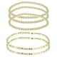 thumbnail image 1 of Pulsera de cuentas para mujer, pulsera de bolas de cuentas, kit de pulsera elástica apilable y estirable, tono dorado, 1 of 7