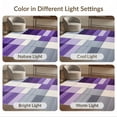 thumbnail image 7 of ODIKA 8'x10' Washable Area Rug Durable, Non-Slip Purple Abstract Geometric Interlocking Blocks Ombre Gradient for Living Room, Under Sectional, Family, 7 of 7