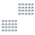 thumbnail image 4 of relayinert 100bag Mudguard Metal Clips - Effortlessly Vehicles Fittings Metal Is Firm And Durable Car Modification Fasteners Silver 100pcs 2Set, 4 of 6
