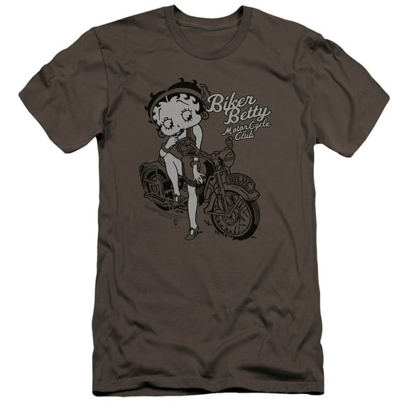 Betty Boop Bbmc Premium Canvas T-Shirt Adult Slim Fit 30/1 Charcoal