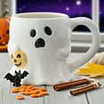 thumbnail image 5 of ​​ZCSKFIN Halloween Ceramic Mug Ghost Design Themed Seasonal Beverage Cup for Halloween Parties Festive Gatherings Spooky Decor Dishwasher Safe Microwave Safe Drinkware​, 5 of 6