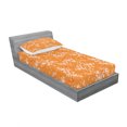 thumbnail image 3 of Ambesonne Floral Fitted Sheet & Pillow Sham Set, Vivid Blooms Spring Tree, Full, Orange Lilac, 3 of 3
