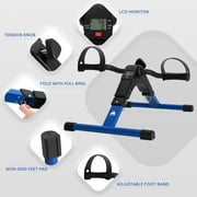 Evoland Pedal Exerciser, Fitness Folding Exerciser Peddler for Arm Leg Workout, Under Desk Exercise Bicycles