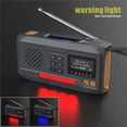 thumbnail image 5 of Haut-parleur Radio DAB Extérieur, Banque d'Alimentation, Radio d'Urgence à Manivelle Solaire, 5 of 5