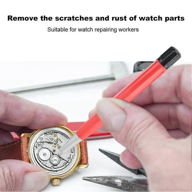 3X Practical Watch Rust Removal Brush Pen Clean Scratch Polishing Tool