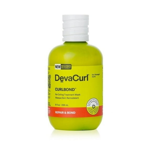 DevaCurl Curlbond Re-Coiling Treatment Hair Mask for Damaged Hair, 8 oz