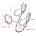 thumbnail image 5 of Dengmore Earrings Silver,Gold Stud Earrings for Women Jewelry Double pierced earrings, 5 of 5