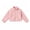 x733/Pink, variant on Jovrlynd Girls Cropped Jacket Sherpa Fleece Stand Collar Fuzzy Warm Winter Coats Soft Comfy Kids Outerwear