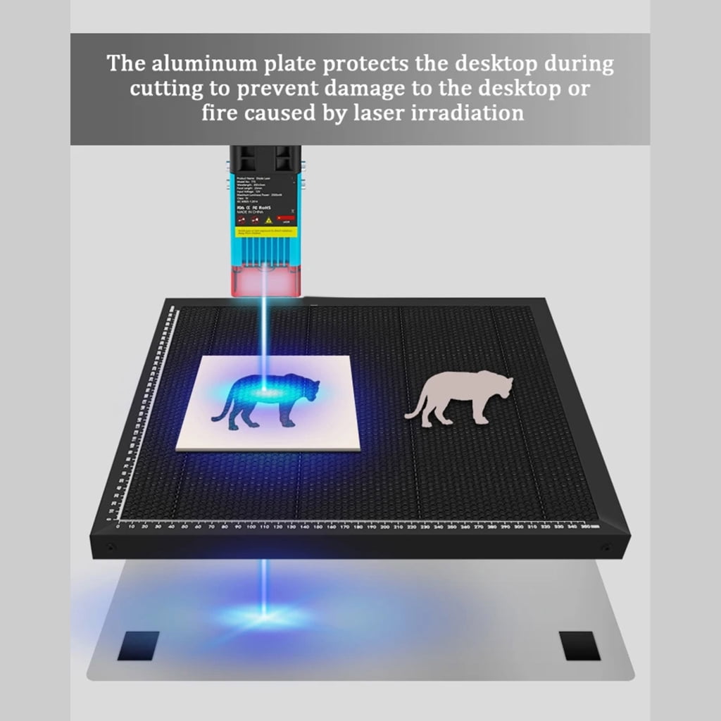 Zeiwohndc Aluminum Platform for Carving Mchiane Stable Engraving 300x300mm