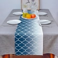 thumbnail image 3 of Morocco Blue Gradient Table Runner Home Wedding Decor Table Flag Mat Table Centerpieces Decoration Party Dining Long Tablecloth, 3 of 6