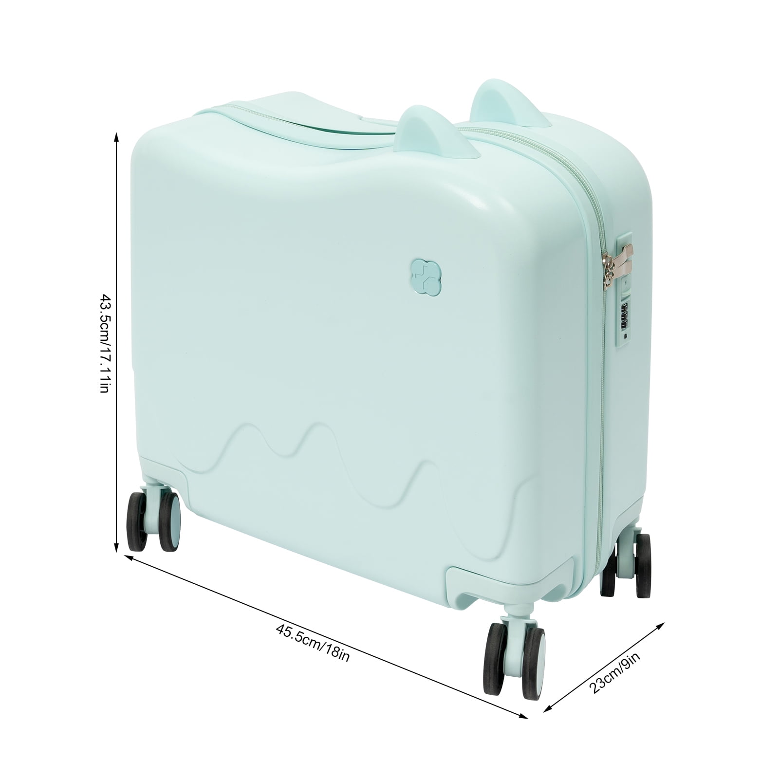 18inch,20inch Ride-On Kids Suitcase,Rolling Luggage with Spinner Wheels Carry Trolley Luggage with Password Lock Children's Ride On Trolley Airplane Luggage
