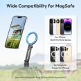 thumbnail image 2 of ULANZI MA07 Magnetic Phone Tripod Mount for Magsafe, Soporte de Aluminio para C&aacute;mara de Tel&eacute;fono con Tornillo de 1/4 de Pulgada para C&aacute;mara, Compatible con iPhone Seri, 2 of 9