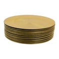 thumbnail image 4 of 100 PCS PP Gold Charger Plates Set Round Charger Plates Charger Plate for Wedding Party Baby Shower 13in, 4 of 17