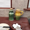 thumbnail image 4 of Casa de muñecas en miniatura, ollas de cerámica, tarro de condimentos, cocina, escala 1/12 Verde 3.6cm, 4 of 7