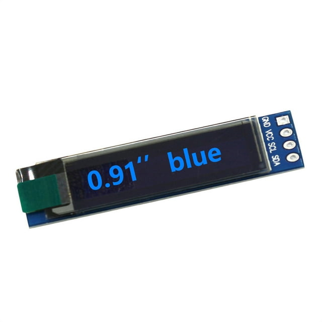 Seitruly Módulo OLED GND SSD 1306 3,3 V-5V tablero de pantallas de alta definición equipo de visualización programable pantallas LCD autoluminosas Electrónica Azul