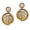 D252 Purple, variant on by Touchstone "Contemporary Kundan Collection" Exotic Indian Bollywood Desire Royal Mughal Kundan Polki Look Floral Faux Ruby Jewelry Chandelier Earrings In Gold Tone For Women