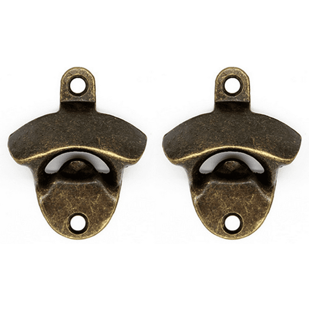 Wall Mount Bottle Openers, Mounting Hardware Included, Vintage Rustic