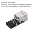 thumbnail image 4 of 2X 9Pin to 2 Port USB Adapter Connector PC Internal Motherboard 9Pin to USB2.0 Type A Female Converter for Computer, 4 of 4