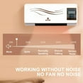 thumbnail image 5 of Oliegs Heated Blanket Wall Mounted Air Heater Portable Smart Ductless Wall With Remote Control Air Heating Fan For Bedroom Living Room 2 In 1 Chocolate, 5 of 5