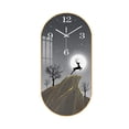 thumbnail image 2 of Reloj de pared de moda, relojes colgantes de pared, reloj de pared decorativo de barrido silencioso, relojes grandes para porche, dormitorio, hotel, Estilo B Soledad Reloj de pared, 2 of 10