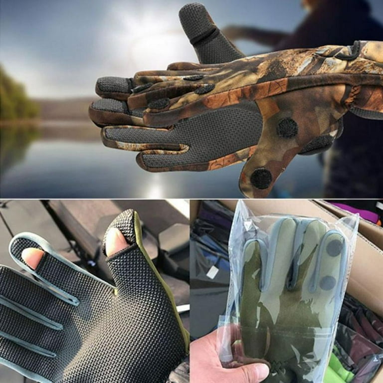 Mountain Mist Fishing Gloves – Cold Winter Weather Fishing Gloves – Fishing  Gloves for Men and Women – Ideal as Ice Fishing, Photography, or Hunting  Gloves 