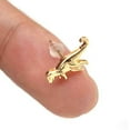thumbnail image 6 of Grandest Birch 3Pairs Women's Vintage Punk Animal Dinosaur Shape Ear Piercing Studs Earrings Alloy Gold, 6 of 7