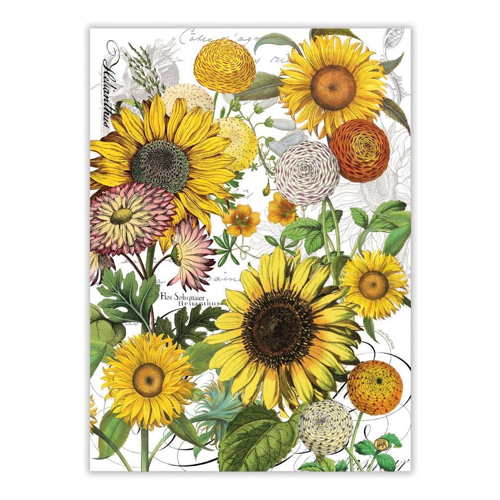 Multi Kitchen Collection 5-Piece Sunflower Fest Towel Set 15x25 Inches 