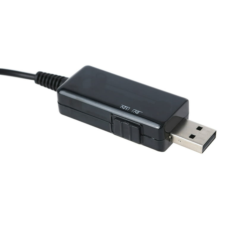 Câble adaptateur de convertisseur USB Dc 5v à 5v / 9v / 12v 5.5x2.1mm mâle  Pvc Usb Boost Line pour routeur