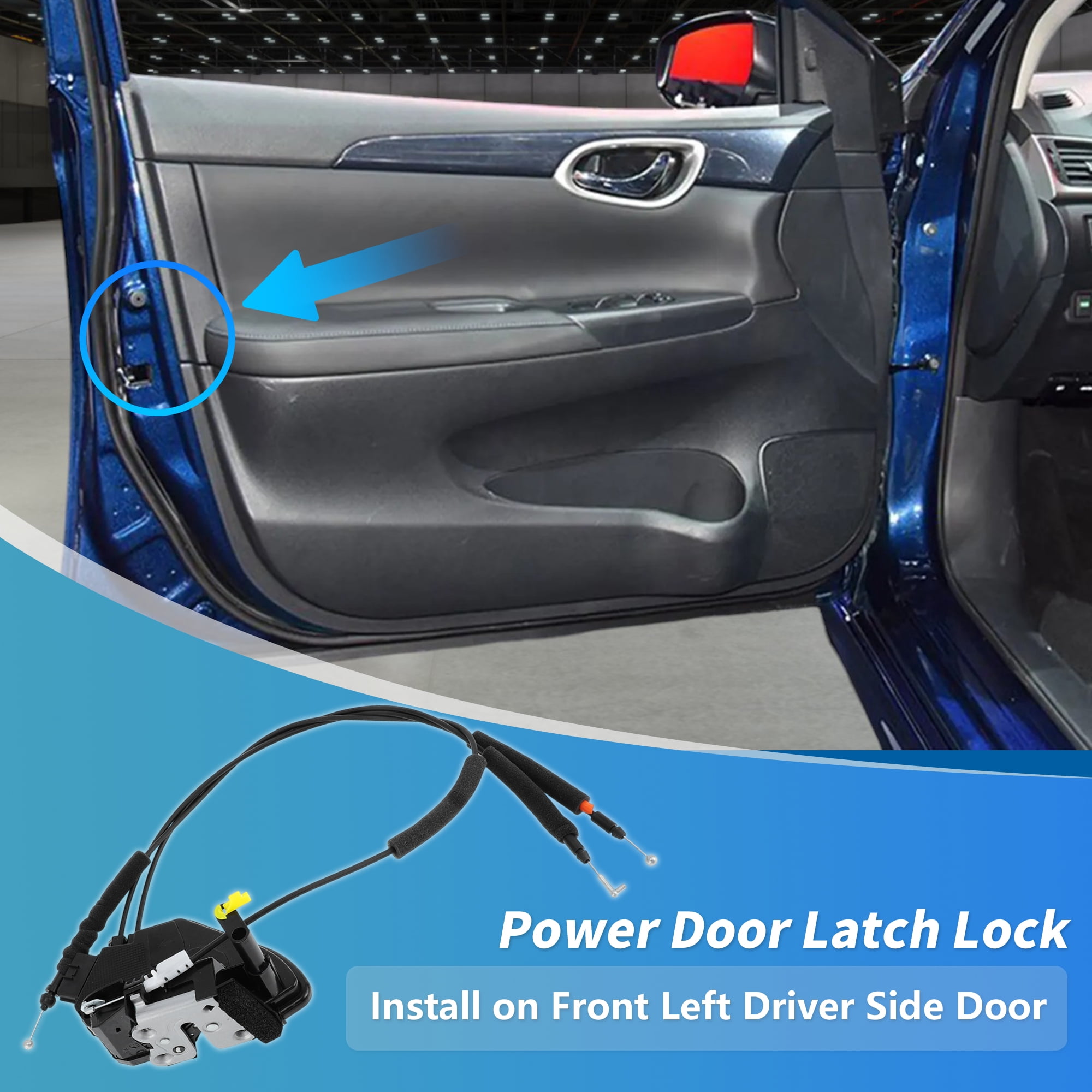 Unique Bargains Power Door Lock Latch Actuator for Nissan Sentra 2013-2019 Left Side