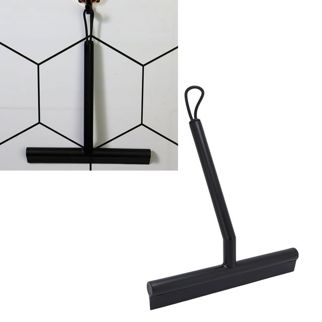 Shower Squeegee Soft Head Glass Door Mirror Car Window Squeegee with Hanging Rope and Hook Practical Bathroom Clean Tool for Home or Car Use