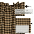 thumbnail image 4 of VHC Brands, Black Check, Cotton, L36xW36, Scalloped Tier, Set of 2, Black, 4 of 5