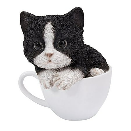 - Adorable Teacup Pet Pals Cat Kittens Collectible Figurine 5.75 Inches