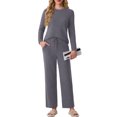 thumbnail image 2 of Cueply 2 Piece Sets for Women Outfits Casual Long Sleeve Lounge Matching Sets Clothing with Pockets, 2 of 9