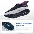 thumbnail image 5 of AOV Womens Wide Toe Box Walking Shoes Arch Support Plantar Fasciitis Tennis Sneakers Casual Athletic Running Shoes BlackRoseRed Size 6, 5 of 6