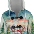thumbnail image 4 of Merry Christmas Santa Reindeer Antlers Brittany Spaniel Sleigh Xmas Winter Holiday All Over Print 3D Hooded Duffle Toggle Coat Brittany Dog Lover Gifts Idea - 00023, 4 of 6