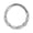 Silver, variant on Black Twisted Design Surgical Steel Nose Rings Hoop 18g 8mm Piercing Rings for Daith Helix Cartilage Septum
