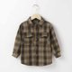 thumbnail image 2 of Abrigo De Invierno Para Niños Pequeños Niños Prendas De Abrigo Chaquetas Camisa De Franela Chaqueta A Cuadros Manga Larga Solapa Botón Abajo Camisas Abrigos Otoño Tops Amarillo Odeerbi LM103-2758, 2 of 9