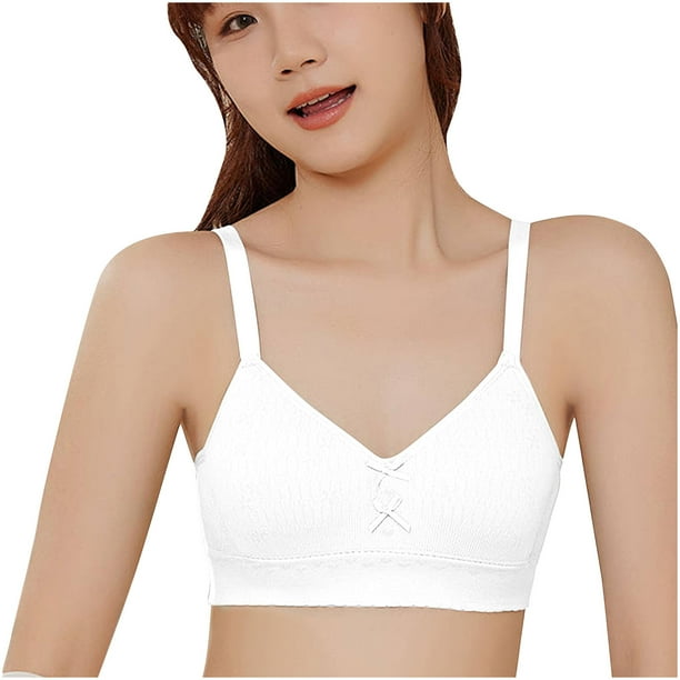 Hoshose Sport Cotton Bras for Teens Girls Training Bras with