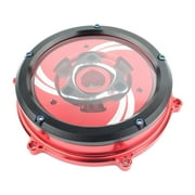 Transparent CNC Clear Clutch Cover & Spring Retainer Ring & Pressure Plate for red+black
