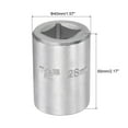 thumbnail image 2 of Uxcell 3/4 Inch Square Drive 12 Point 28mm Standard Impact Socket Alloy Steel, 2 of 5