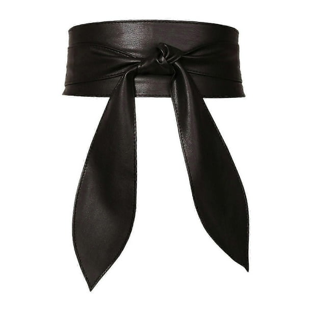 Women's Wide Waist Belts Self Tie Wrap Around Belt Boho Stylish Cinch Tied Bow Belt Ladies Obi Belt Waistband For Blouse Coat