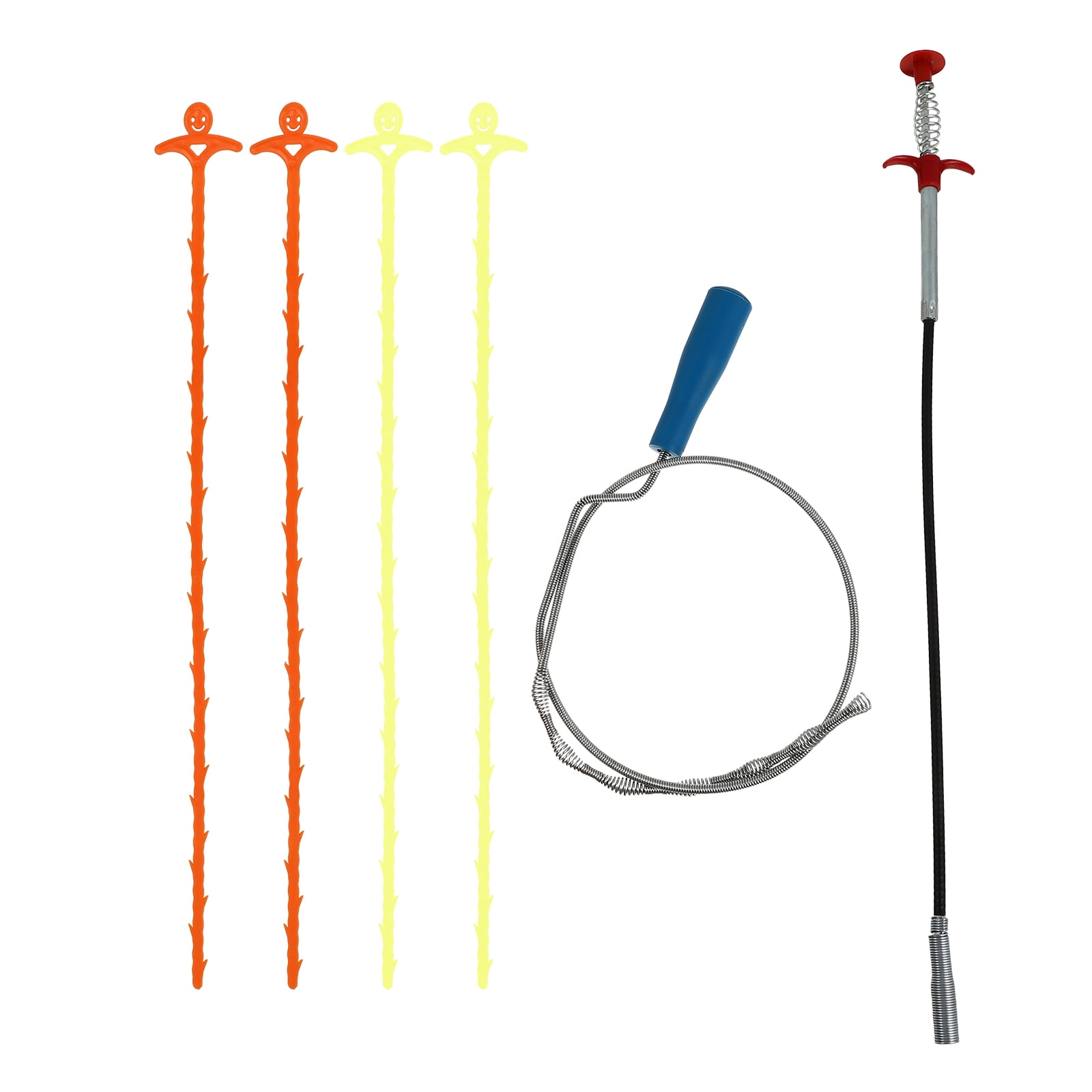 NUOLUX Remover Clog Hair Drain Sink Block Shower Cleaner Tool Bathroom