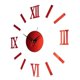 thumbnail image 4 of 3d Wall Clock Roma Numerals Decoration Clock Red, 4 of 5
