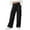 Black, variant on Girls Sweatpants Size 8, with Multi-Pockets Straight Leg Elastic Waist Casual Cargo Athletic Pants Black (5-15T)