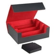 thumbnail image 1 of Caja para mazo de cartas CUTICAT organizador de almacenamiento para 1800 cartas negro rojo, 1 of 8