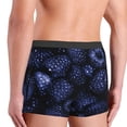 thumbnail image 2 of Haiem Blue-Purple Raspberries Men's Boxer Briefs, Every Day Comfort Stretch Cotton Moisture-Wicking Underwear-X-Large, 2 of 8