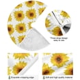 thumbnail image 2 of FMSHPON Sunflower Pattern Xmas Christmas Tree Skirt Stand Mat for Holiday Party Decoration Indoor Outdoor 48 inches, 2 of 6